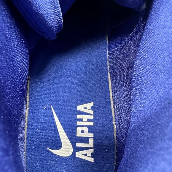 Nike Alpha Menace Pro Mid Football Cleats White Blue 866012-409 Size 15 US - Picture 9 of 10